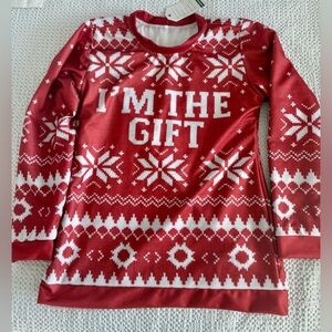 "I'm the Gift" ugly Christmas "sweater" from "Only Murders in the Building" NWT